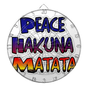 Jeu De Fléchettes Peace Hakuna Matata Gradient Art
