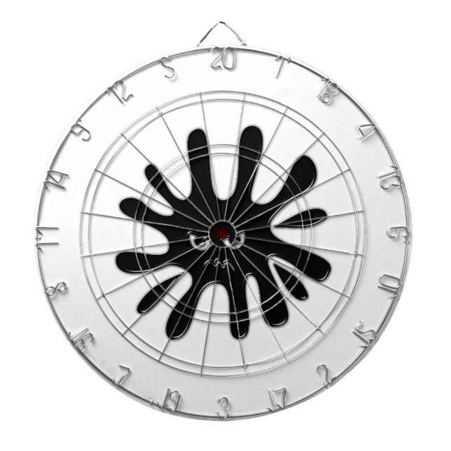 Jeu De Fléchettes Peinture noire en colère (Devant)