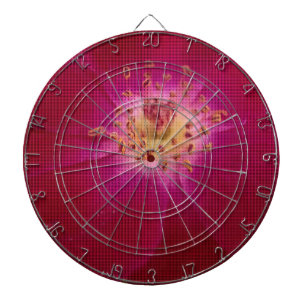 Jeu De Fléchettes Perfection pétale : À damiers Rose Art Motif pétal