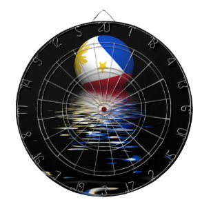 Jeu De Fléchettes Philippines Drapeau se levant/s'installant.