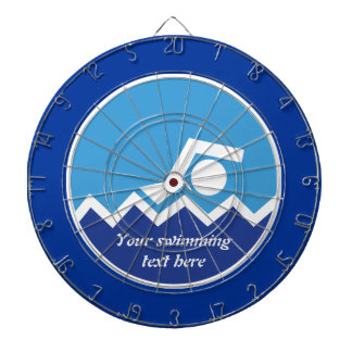 Jeu De Fléchettes Pismming venin, swimmer on blue circle custom