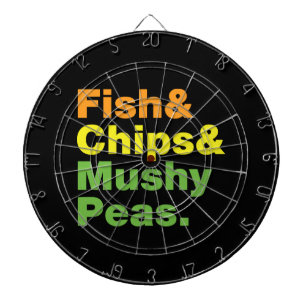 Jeu De Fléchettes Poissons & Chips & Pois Musqués.