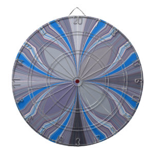 Jeu De Fléchettes Polka gris cendré bleu Pointe Texture Art Imprimer