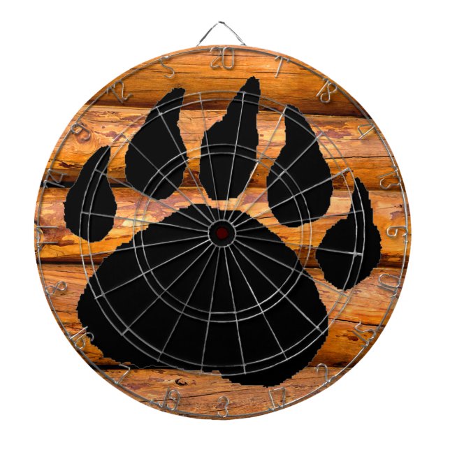 JEU DE FLÉCHETTES PORTEZ EMPREINTE DE PATTE ET JOURNAUX (Devant)