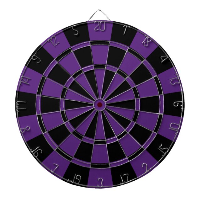 Jeu De Fléchettes Pourpre et noir foncés (Devant)