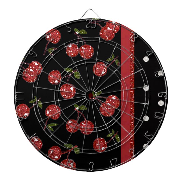 Jeu De Fléchettes RAB Rockabilly très cerise cerises Noir (Devant)