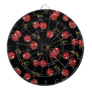 Jeu De Fléchettes RAB Rockabilly très cerise cerises sur noir