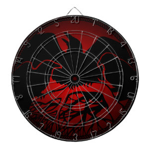 Jeu De Fléchettes Raven Dartboard Cool Tribal Art Cadeaux Dartboard