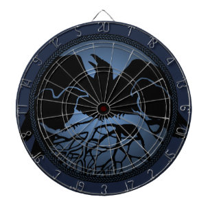 Jeu De Fléchettes Raven Dartboard Cool Tribal Raven Art Dartboard