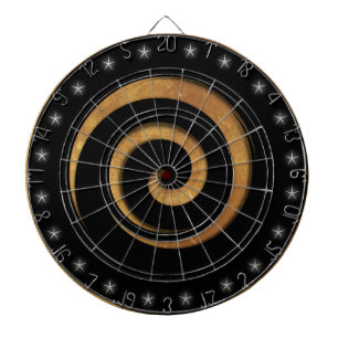 Jeu De Fléchettes Régulation spirale noire et or
