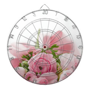 Jeu De Fléchettes Romantique Mariage Love Soft Rose Flower Bouquet