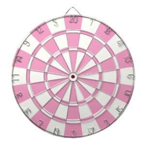Jeu De Fléchettes Rose Et Blanc Doux