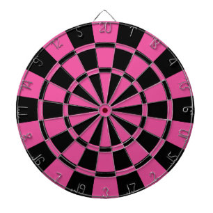 Jeu De Fléchettes Rose Foncé Et Noir