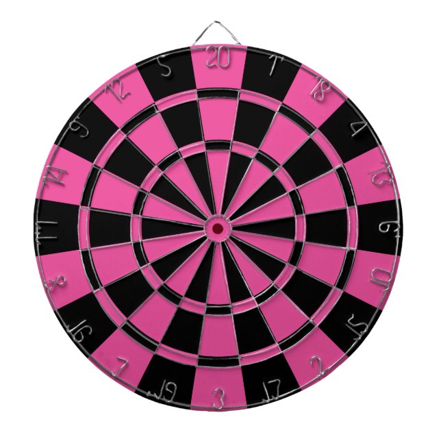 Jeu De Fléchettes Rose Foncé Et Noir (Devant)