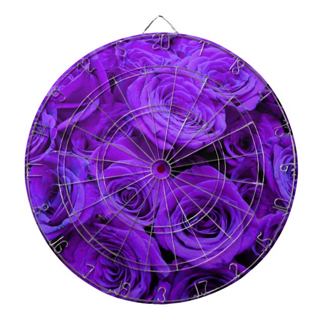 Jeu De Fléchettes roses violet romantique, joli bouquet de rose (Devant)