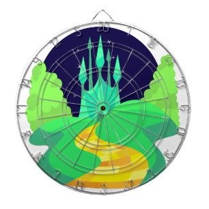 Jeu De Fléchettes route en brique jaune