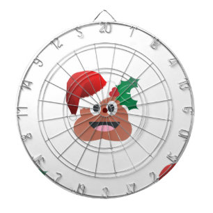 Jeu De Fléchettes santa claus poop emoji