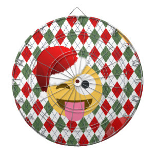 Jeu De Fléchettes santa claus wink emoji
