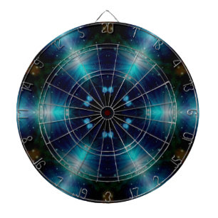 Jeu De Fléchettes Sci-Fi Galaxy Blue Light abstract art 4