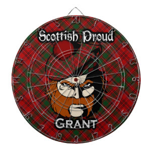 Jeu De Fléchettes Scottish Clan Grant Tartan Darboard
