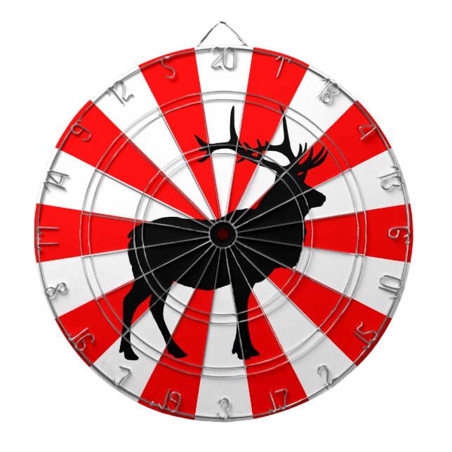 Jeu De Fléchettes Silhouette d'élan (Devant)