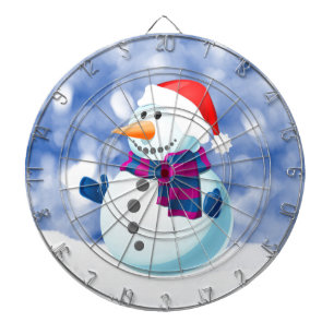 Jeu De Fléchettes Snowman hiver Joyeux Noël neige