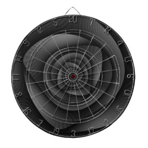 Jeu De Fléchettes Spiral Labyrinthe en monochrome