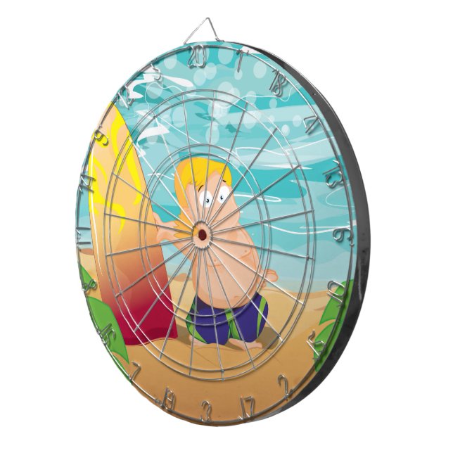 Jeu De Fléchettes Surfeur (Devant droit)
