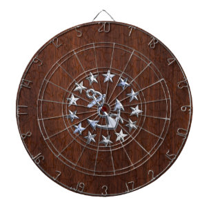 Jeu De Fléchettes Symbole d'Ancre des étoiles du pavillon nautique