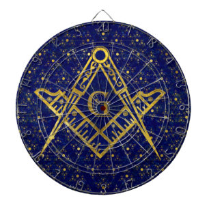 Jeu De Fléchettes Symbole franc-maçonnerie Carré et Compass
