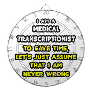 Jeu De Fléchettes T-shirts transcriptionnistes Médicales amusants