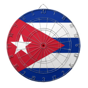 Jeu De Fléchettes Tableau avec Drapeau de Cuba