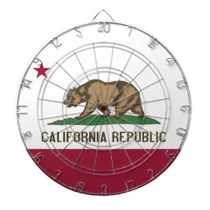 Jeu De Fléchettes Tableau de bord avec Drapeau de Californie, USA