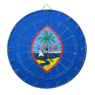 Jeu De Fléchettes Tableau de bord avec Drapeau de Guam, USA