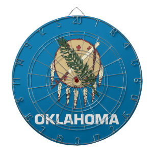 Jeu De Fléchettes Tableau de bord avec Drapeau de l'Oklahoma, USA