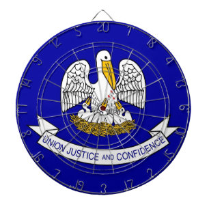 Jeu De Fléchettes Tableau de bord avec Drapeau de Louisiane, USA