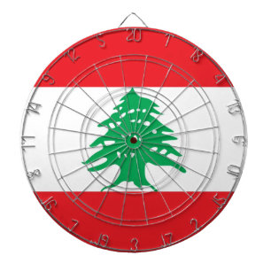 Jeu De Fléchettes Tableau de bord avec drapeau du Liban