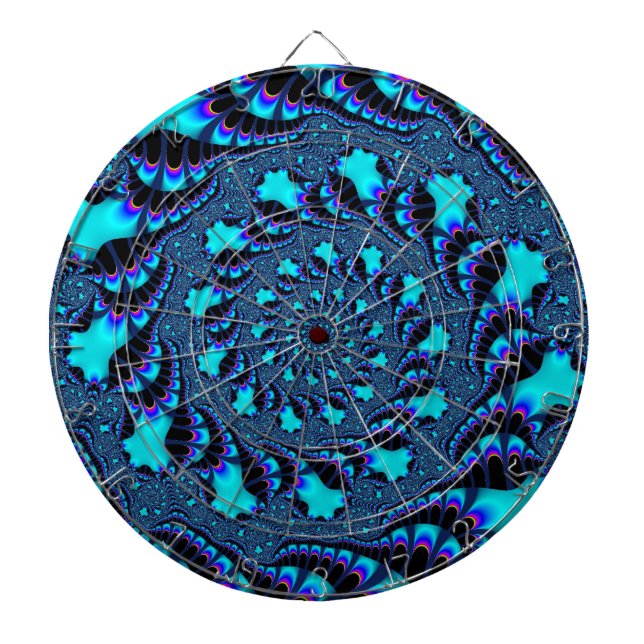 Jeu De Fléchettes Tableau de bord tourbillon Turquoise personnalisé (Devant)