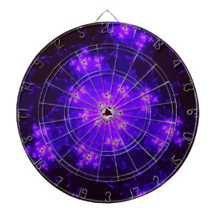 Jeu De Fléchettes Tableau noir fractal Nebula