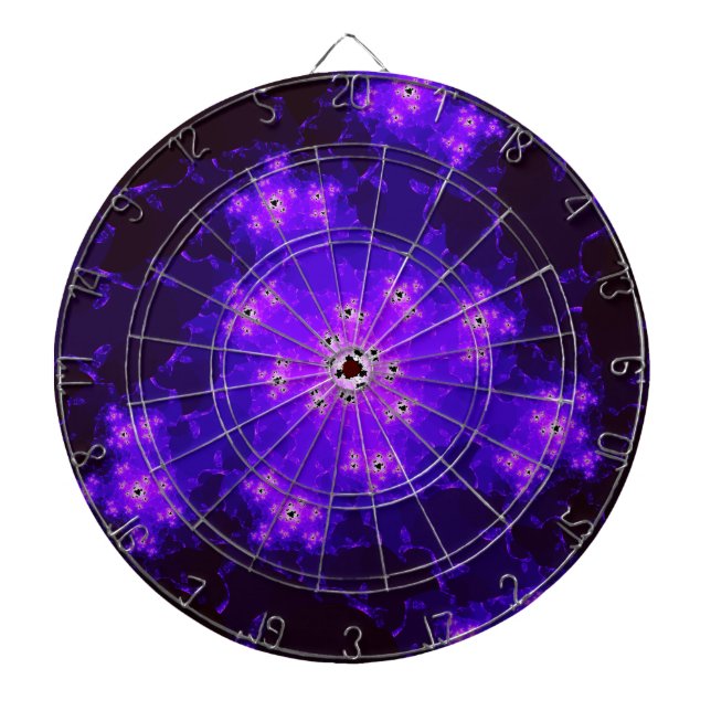 Jeu De Fléchettes Tableau noir fractal Nebula (Devant)