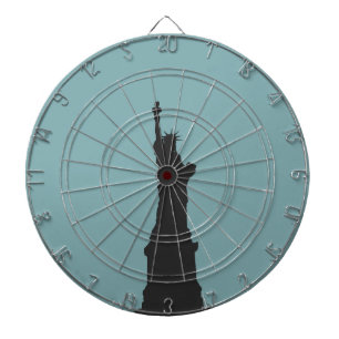 Jeu De Fléchettes Tableau noir Lady Liberty Metal Cage