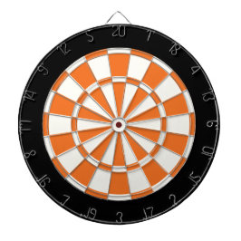 Jeu De Fléchettes Tangerine Orange Noir Et Blanc