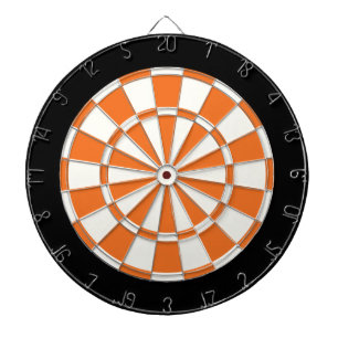 Jeu De Fléchettes Tangerine Orange Noir Et Blanc