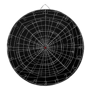 Jeu De Fléchettes toile d'araignée sur Noir