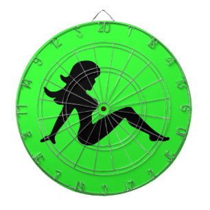 Jeu De Fléchettes Trucker Girl Green Darboard