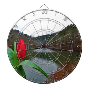 Jeu De Fléchettes Tulipe rouge printanière au lac Arrowhead