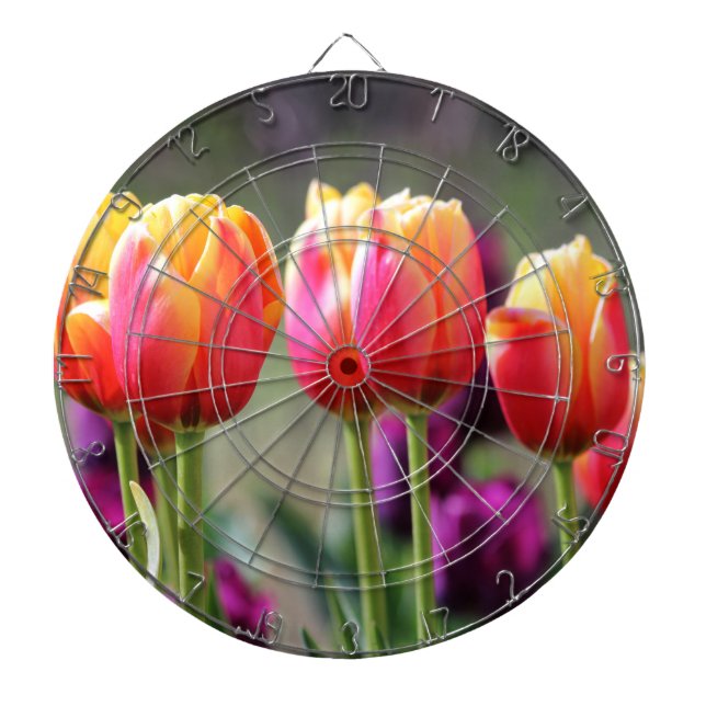 Jeu De Fléchettes Tulipes tombées flammes (Devant)