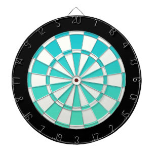 Jeu De Fléchettes Turquoise Ombre noir et blanc
