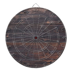 Jeu De Fléchettes Vieux grain en bois élégant
