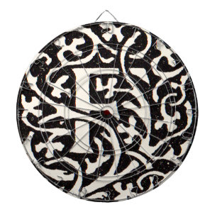 Jeu De Fléchettes Vintage Monogram F Art Nouveau Letter